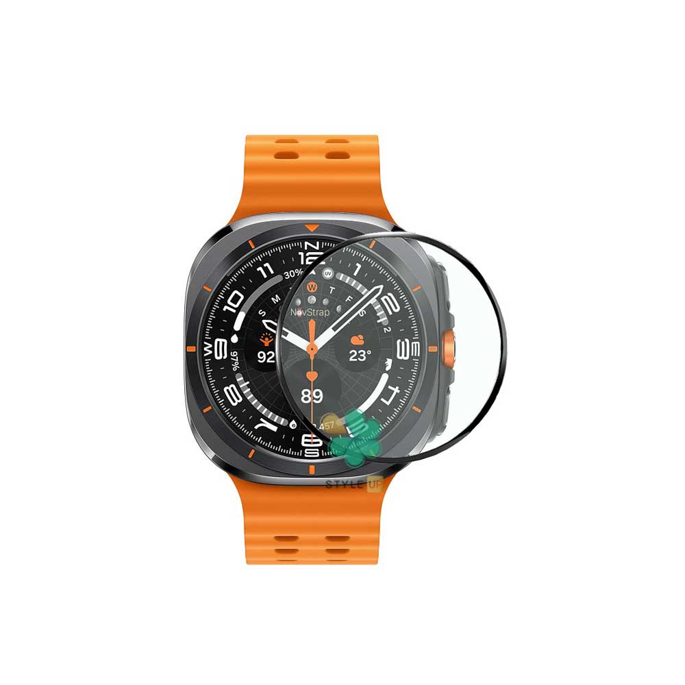 خرید گلس ساعت سرامیکی دور مشکی برای Galaxy Watch 7 Ultra - مقاوم و نازک